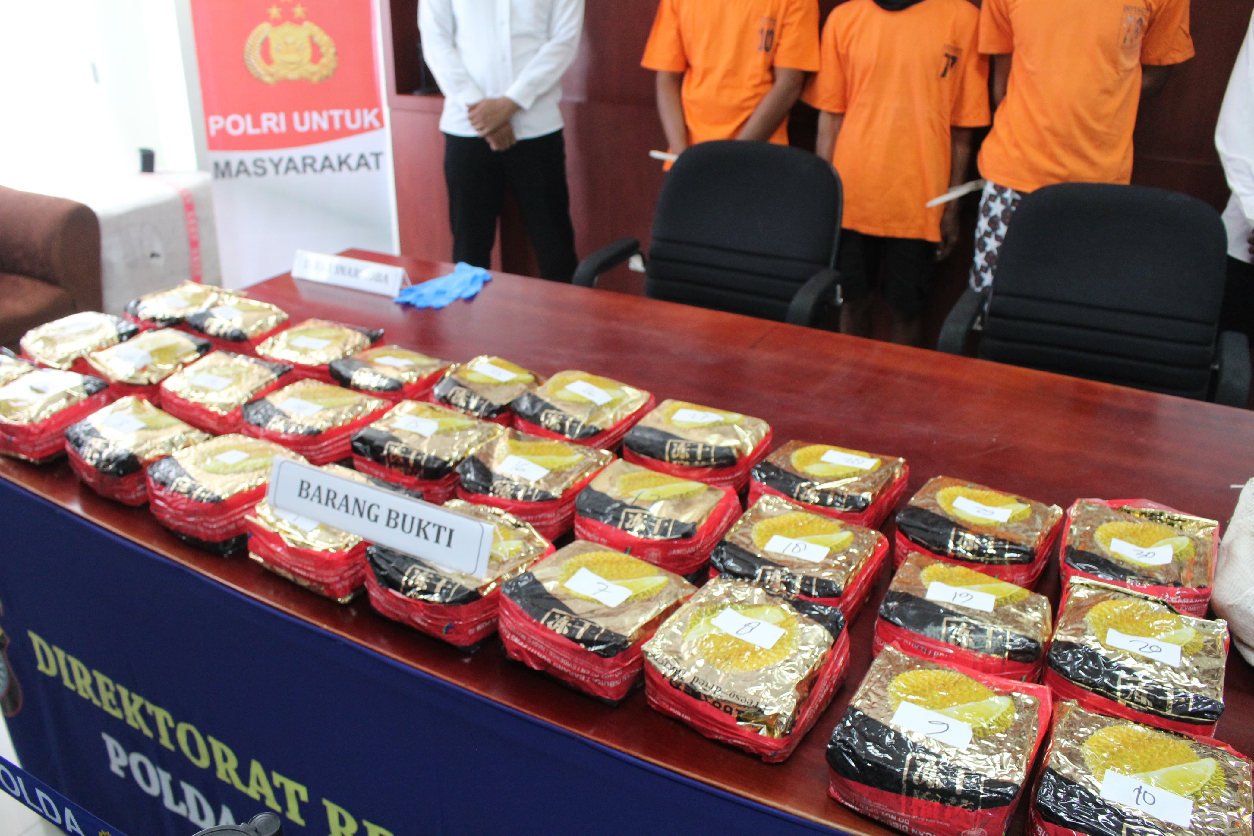 Polisi Gagalkan Penyelundupan 30 Kg Sabu, Tiga Kurir Internasional Ditangkap 